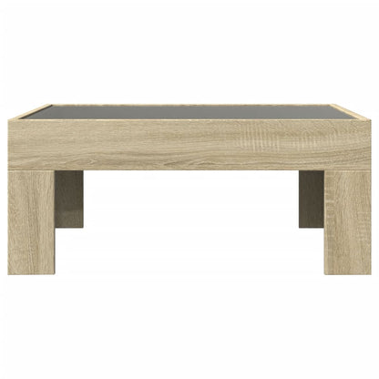 Salongbord Sofabord Sonoma Eik med Infinity LED 70x50x30 cm