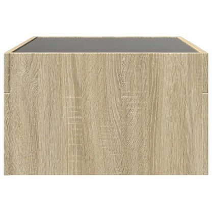 Salongbord Sofabord Sonoma Eik med Infinity LED 70x50x30 cm