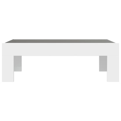 Salongbord Sofabord Hvit med Infinity LED 90x50x30 cm