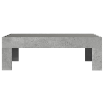 Salongbord Sofabord Betonggrå med Infinity LED 90x50x30 cm