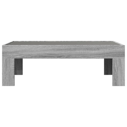 Salongbord Sofabord Sonoma Grå med Infinity LED 90x50x30 cm