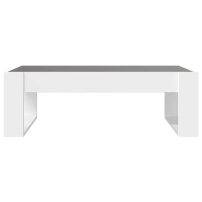Salongbord Sofabord Hvit med Infinity LED 90x53x30 cm