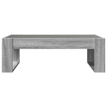Salongbord Sofabord Sonoma Grå med Infinity LED 90x53x30 cm