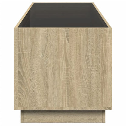 Salongbord Sofabord Sonoma Eik med Infinity LED 90x50x50 cm