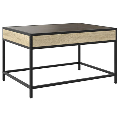 Salongbord Sofabord Sonoma Eik med Infinity LED 70x50x41 cm