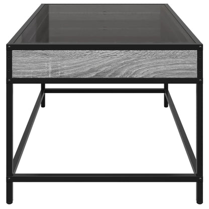 Salongbord Sofabord Sonoma Grå med Infinity LED 70x50x41 cm