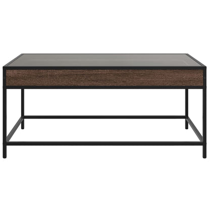 Salongbord Sofabord Brun Eik med Infinity LED 90x50x41 cm