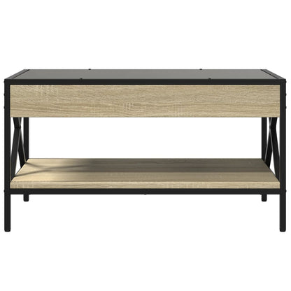 Salongbord Sofabord Sonoma Eik med Infinity LED 70x50x38 cm