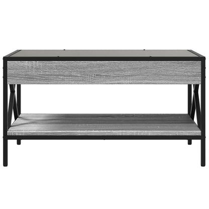 Salongbord Sofabord Sonoma Grå med Infinity LED 70x50x38 cm