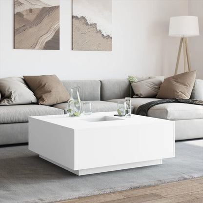 Salongbord Sofabord Hvit 100x100x40 cm