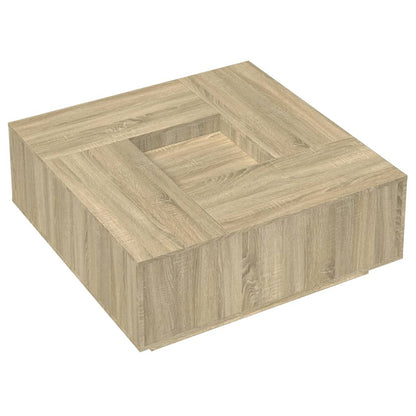 Salongbord Sofabord Sonoma Eik 100x100x40 cm