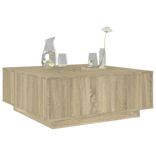 Salongbord Sofabord Sonoma Eik 100x100x40 cm
