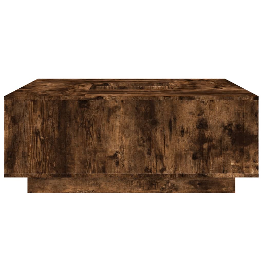 Salongbord Sofabord Røkt Eik 100x100x40 cm