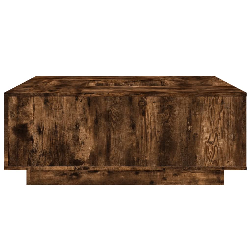 Salongbord Sofabord Røkt Eik 100x100x40 cm
