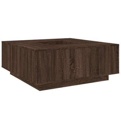 Salongbord Sofabord Brun Eik 100x100x40 cm
