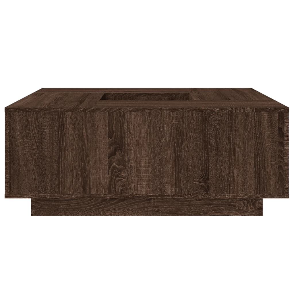 Salongbord Sofabord Brun Eik 100x100x40 cm