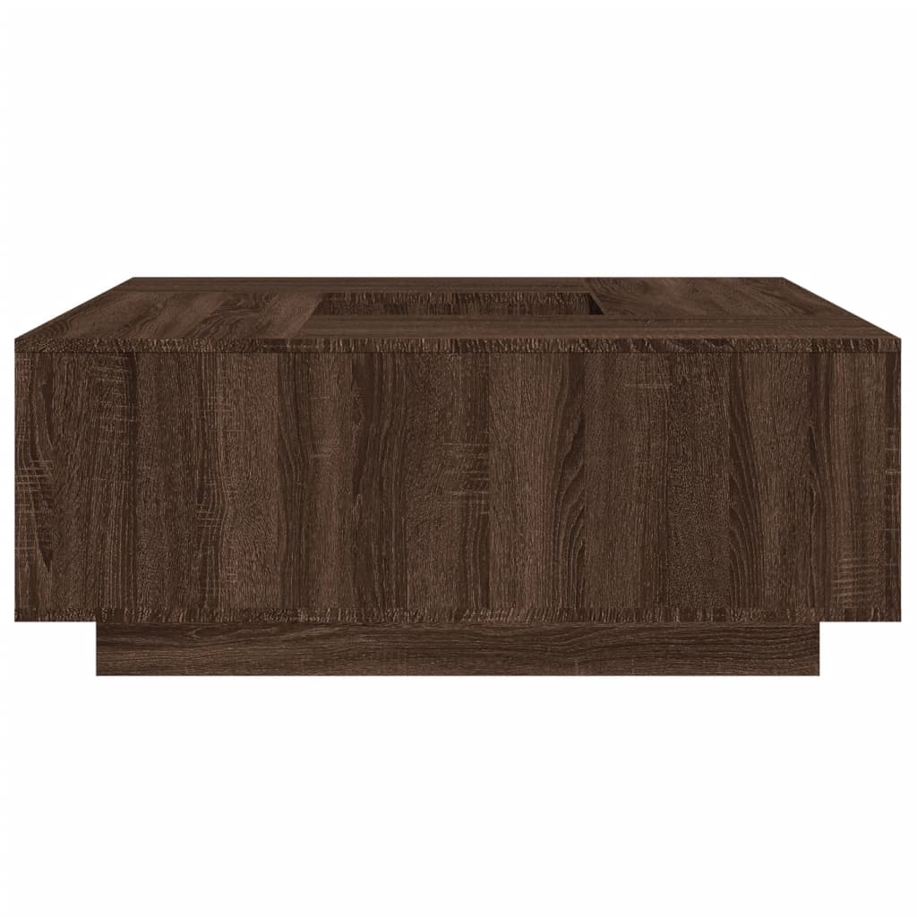 Salongbord Sofabord Brun Eik 100x100x40 cm