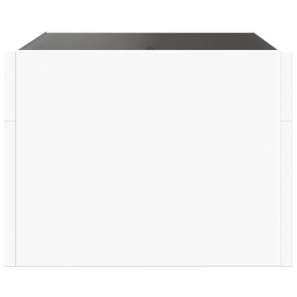 Salongbord Sofabord Hvit med Infinity LED 40x40x30 cm