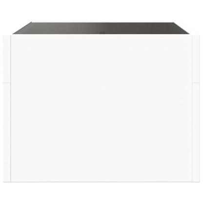 Salongbord Sofabord Hvit med Infinity LED 40x40x30 cm