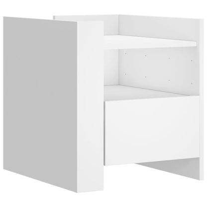 Nattbord Sengbord Hvit 45x50x50 cm