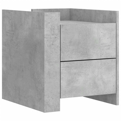 Nattbord Sengbord Betonggrå 45x50x50 cm