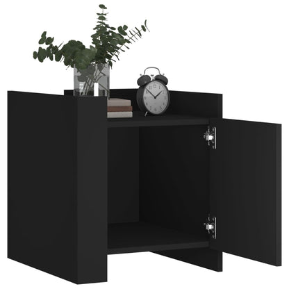 Nattbord Sengbord Svart 45x50x50 cm