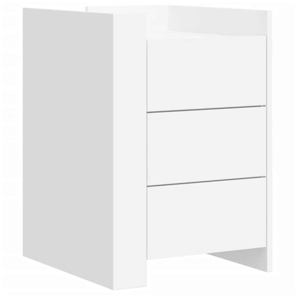 Nattbord Sengbord Hvit 45x50x65 cm