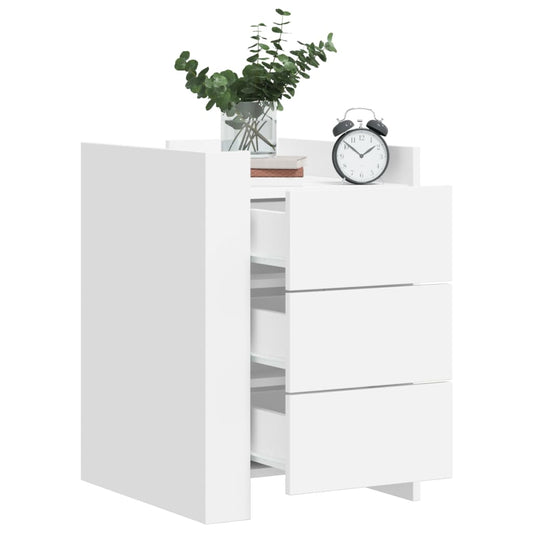 Nattbord Sengbord Hvit 45x50x65 cm