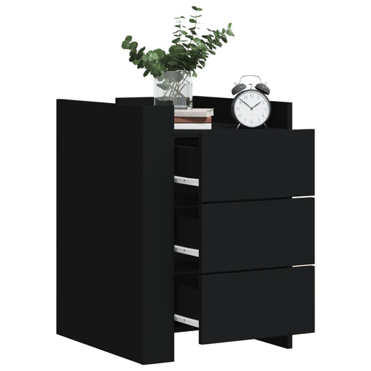 Nattbord Sengbord Svart 45x50x65 cm