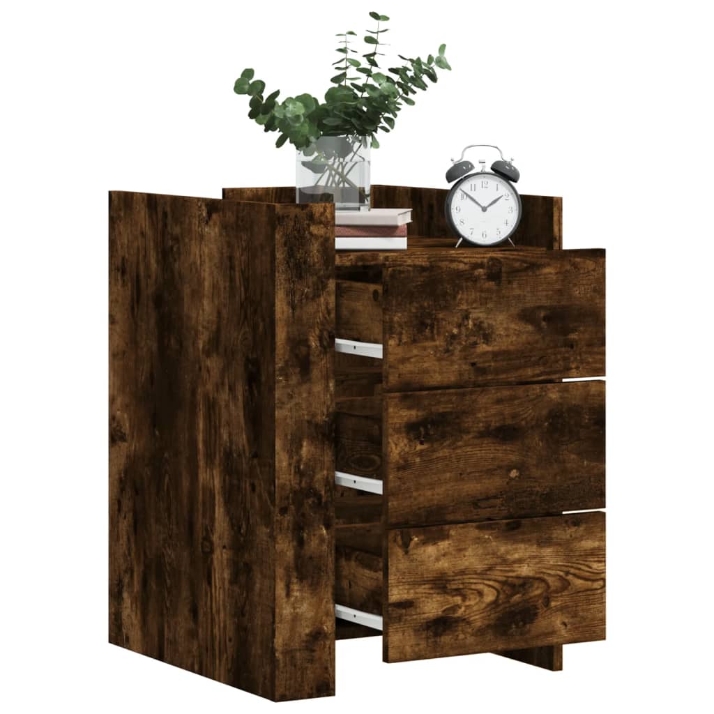 Nattbord Sengbord Røkt Eik 45x50x65 cm