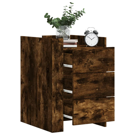 Nattbord Sengbord Røkt Eik 45x50x65 cm