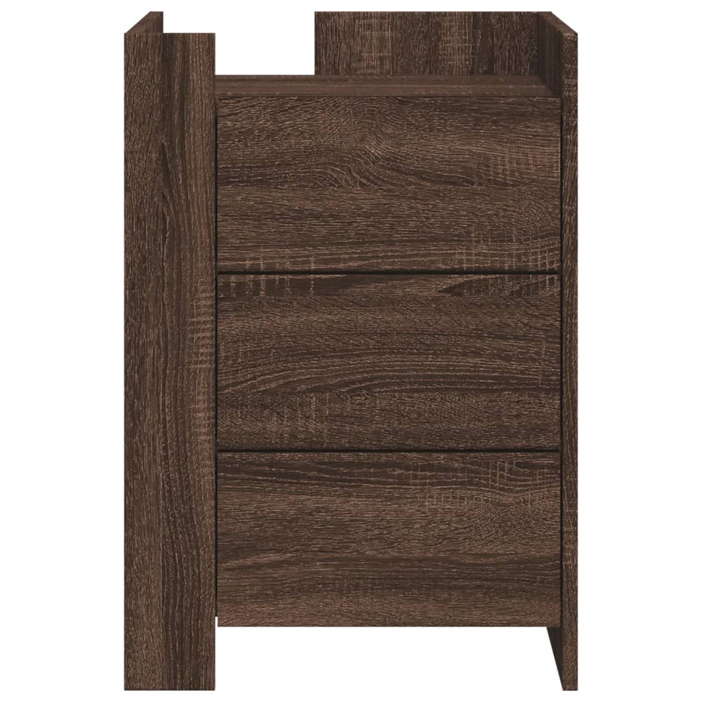 Nattbord Sengbord Brun Eik 45x50x65 cm