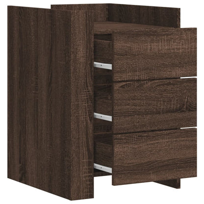 Nattbord Sengbord Brun Eik 45x50x65 cm
