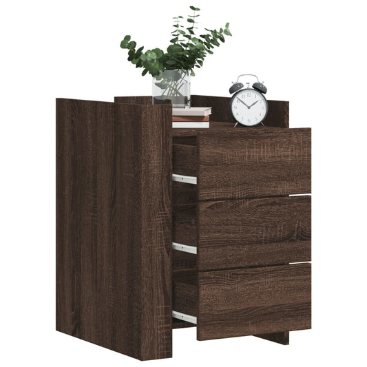 Nattbord Sengbord Brun Eik 45x50x65 cm
