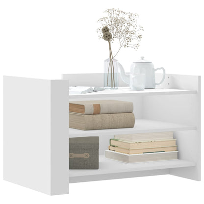Salongbord Sofabord Hvit 80x50x50 cm