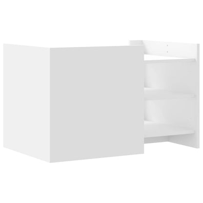 Salongbord Sofabord Hvit 80x50x50 cm