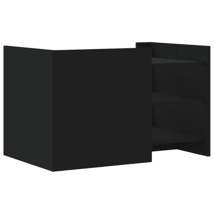 Salongbord Sofabord Svart 80x50x50 cm