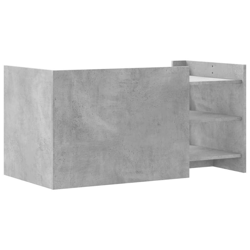 Salongbord Sofabord Betonggrå 100x50x50 cm