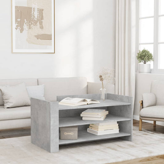 Salongbord Sofabord Betonggrå 100x50x50 cm