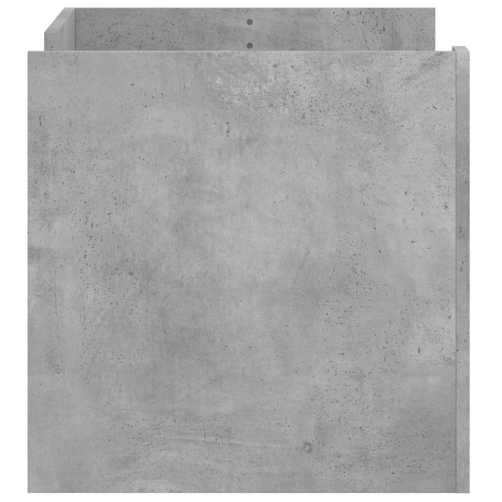 Salongbord Sofabord Betonggrå 80x50x50 cm