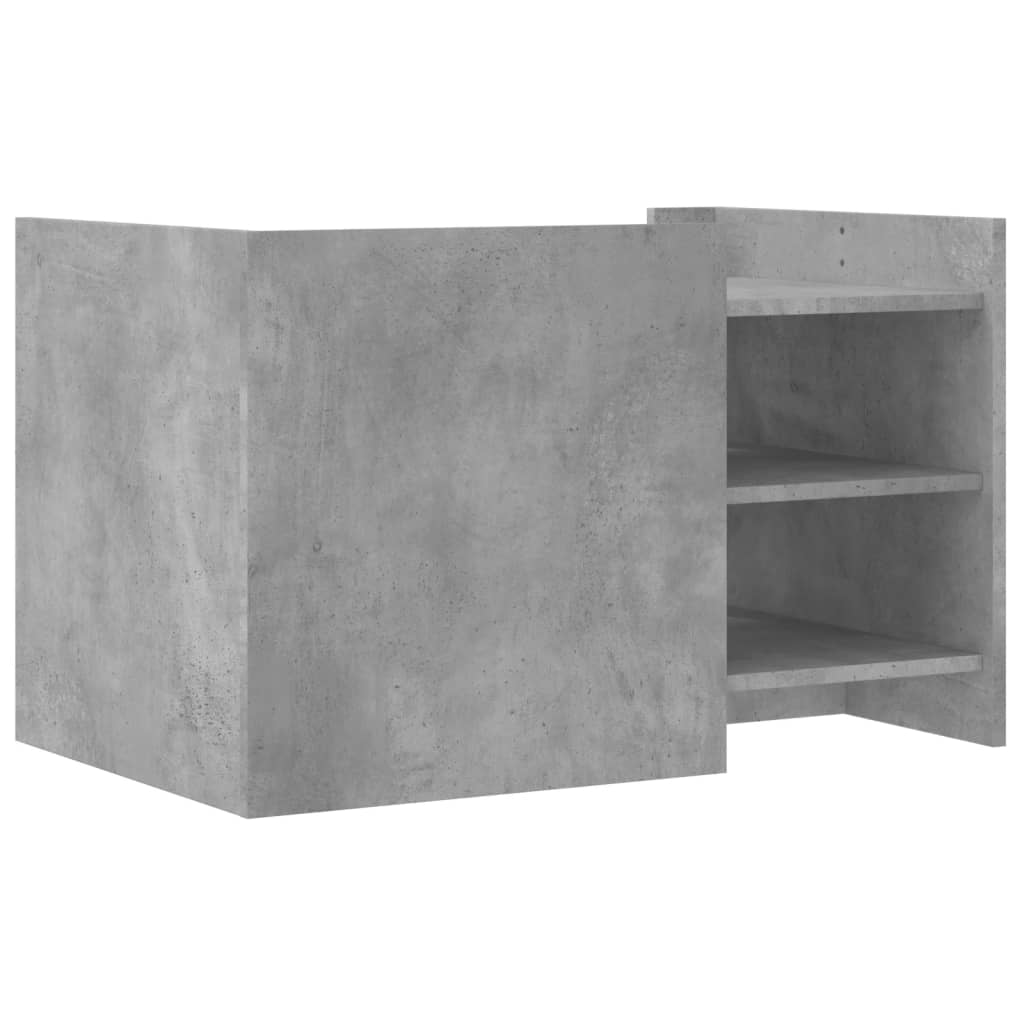 Salongbord Sofabord Betonggrå 80x50x50 cm