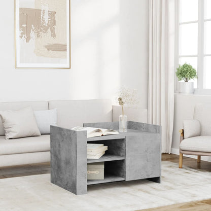 Salongbord Sofabord Betonggrå 80x50x50 cm