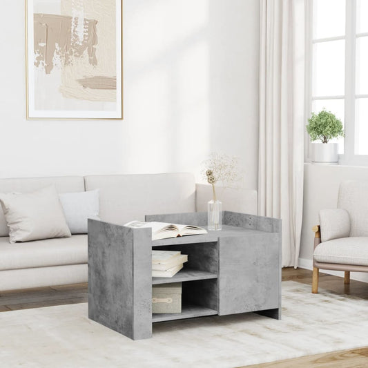 Salongbord Sofabord Betonggrå 80x50x50 cm