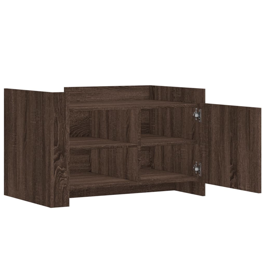 Salongbord Sofabord Brun Eik 80x50x50 cm