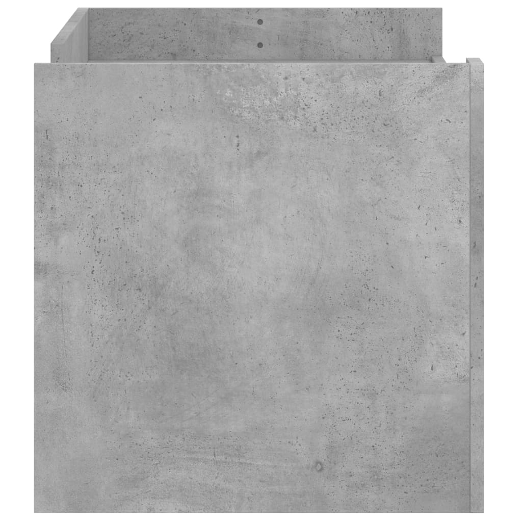 Salongbord Sofabord Betonggrå 100x50x50 cm