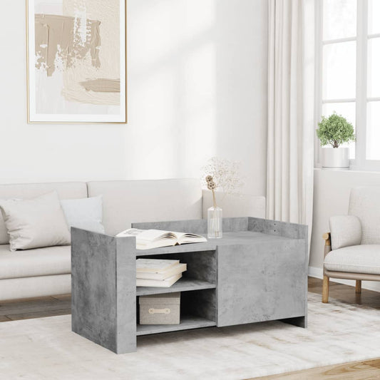 Salongbord Sofabord Betonggrå 100x50x50 cm