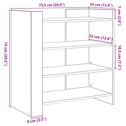 Skjenk Brun Eik 73,5x35x75 cm