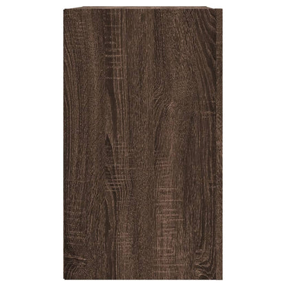 Veggskap Brun Eik 75x35x60 cm