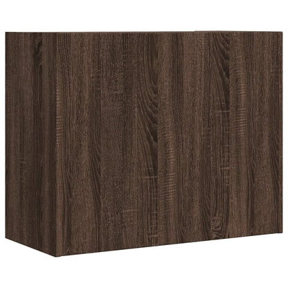 Veggskap Brun Eik 75x35x60 cm