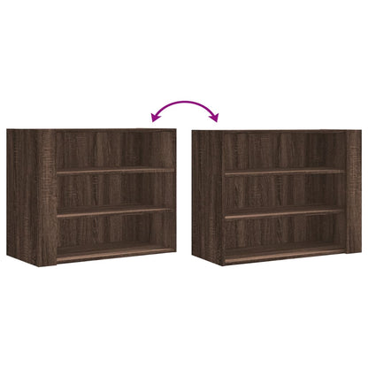 Veggskap Brun Eik 75x35x60 cm